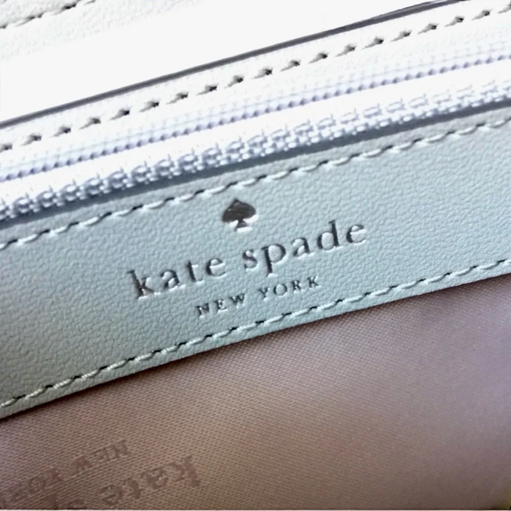 New! Kate Spade Silver Glitter Large Continental Wallet – Lunar Light (NWOT) - Picture 5 of 10